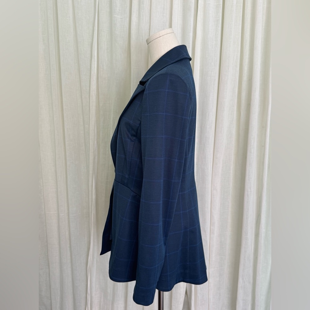 CAbi I 5475 Dark Blue Checkered Blazer - Picture 3 of 11